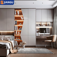 Meubles de chambre à coucher sur mesure, lit tatami, design complet avec rangement pour armoire, bureau, armoire de rangement multifonctionnelle, gain de place
