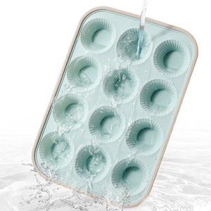 Custom 12-Cavity Muffin Cupcake Mold Food Grade Silicone Baking Mold Oven Safe Cake Mold - Product Image 5