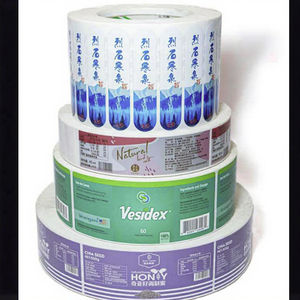 Rollo de pegatinas de vinilo adhesivas impermeables de grado alimenticio con logotipo de lámina de oro negro mate personalizado para etiquetas de productos de embalaje de pasteles y botellas - Product Image 2