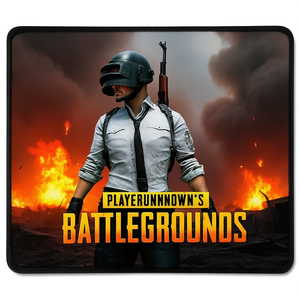 PlayerUnknown's Battlegrounds <b>Mouse</b> <b>Pad</b> 25x21 Cm Gaming Character With Helmet And Rifle - Product Image 3