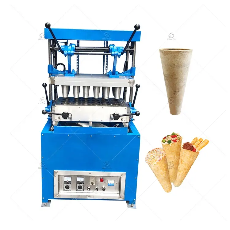 Zoete Pizza Cone Maker Ijsje Maken Eetbare Wafel Cup Maker Machine