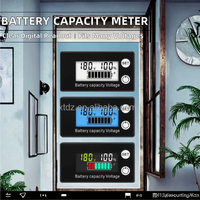 DC 8V-80V Indikator Kapasitas Baterai Digital Hanya Digital untuk Aki Asam Timbal Lithium LiFePO4 Voltmeter untuk Mobil Motor Tidak Tahan Air
