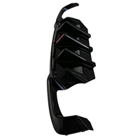 Lèvre arrière modifiée de style M5 avec lumières / Lèvre arrière sportive et spoiler pour BMW Série 5 F10/F18, 2009-2017