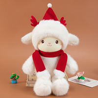 Fabricant OEM ODM de jouets en peluche super doux en forme de mouton de Noël, anti-stress et apaisants, vente en gros en vrac