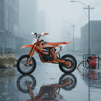 Motor Mini Dirt Bike Off-Road 36V 500W untuk Anak, Motorcross dengan Motor Tengah, Single Speed, Rem Cakram, Baja Karbon untuk Usia 6-12 Tahun
