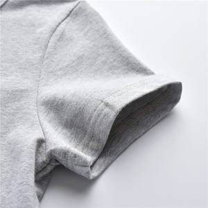 T-shirt en coton 100% pour bébé garçon coréen, sweat-shirt à manches courtes, vêtements pour enfants en gros - Product Image 3