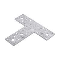 Conector Metálico Moderno Tipo T Galvanizado en Caliente Anticorrosión para Uso en Pisos y Paredes de Muebles Comerciales
