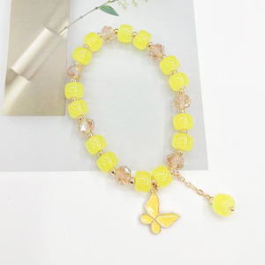 Brazalete con Colgante de Mariposa de Esmalte Colorido y Cristal Transparente para Dama, Joyería de Moda Popular para Regalo de <span class=keywords><strong>Amistad</strong></span> - Product Image 5