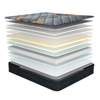 Matelas de chambre à coucher compressés en boîte, matelas orthopédique double, matelas simple, king, queen size, matelas à ressorts Bonnel et ensachés