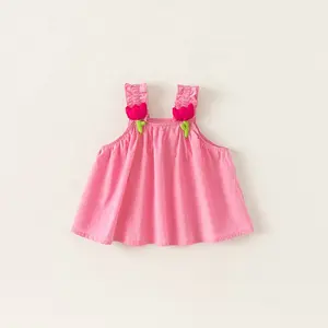 children 3 4 5 6 7 8 9 Years kids wears girls Camisole girl's versatile kids sleeveless top cotton a-line kids shirt wholesale