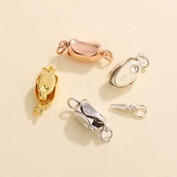 Collier en argent sterling S925 de haute qualité avec fermoir pour perles, fermoir pour bijoux DIY.