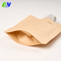 Pochette souple HDPE 50 ml avec fermeture éclair, matériaux recyclés écologiques, logo personnalisé, emballage cosmétique et jus OEM, qualité alimentaire