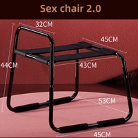 Fournitures pour adultes en gros Hehuan Chaise de lit pour couple Chaise de sexe longue et amusante en métal et PVC pour accessoires de masturbation en plein air