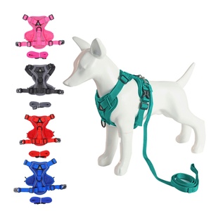Usine OEM ODM, vente en gros de laisses pour animaux de compagnie en nylon réglables, colliers pour chiens simples réfléchissants, harnais - Product Image 1