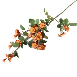 Roses artificielles en soie Dream Castle, fleurs jaunes, décorations de mariage, accessoires pour la maison - Product Image 4