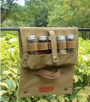 Nouvelle sacoche portable pour assaisonnements de pique-nique et barbecue en plein air, pour le camping et les bouteilles d'assaisonnement de barbecue