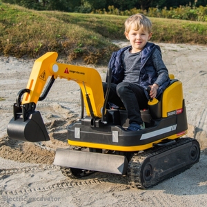 Escavatore Elettrico Giocattolo per Bambini da 2-8 Anni, Alimentato a Batteria, in Plastica, con Telecomando - Product Image 2