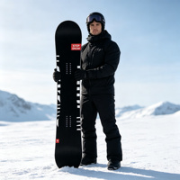 Snowboard tout-terrain pour hommes adultes - Construction en fibre de verre, bois et ABS, design freestyle pour les sports d'hiver en plein air