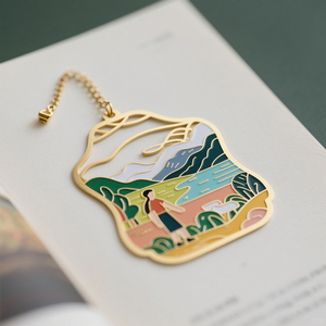 Luxurious Custom Hollowed Out Metal Book Tags with Tassel for Luxury Merchandise - Product Image 2