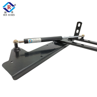 B04-5H Tables basses pliantes modernes avec mécanisme de levage, rangement facile, vérin à gaz, tige de connexion fixe en acier/métal, pour salle à manger et chambre