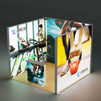 Doppelseitiger Stoff-Leuchtkasten Werbe-Leuchtkästen Mengenrabatt 5-Sterne-Bewertung Tragbare Aluminium-Modul-Displaywand