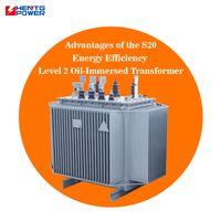 Transformador de Distribución Trifásico de Larga Vida Útil, 400kVA 500kVA 20kV 0.4kV, Tipo Aceite, para Plantas de Manufactura Industrial