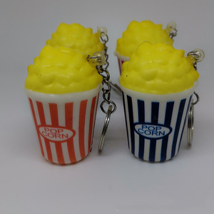 Super Soft Hamburger & Fries Snack Keychain PU <b>Squishy</b> Toy Stress Relief Gift for Kids Adults Decompression Keychain Toy - Product Image 3