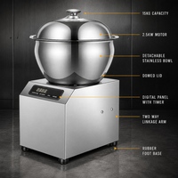 Machine à mélanger les garnitures HNRB 15 kg en acier inoxydable électrique robuste pour viande et légumes destinée aux usines de transformation alimentaire