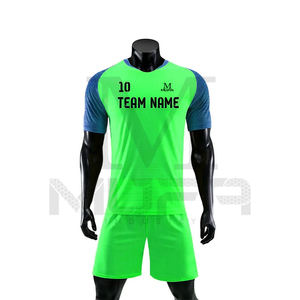 Uniforme de fútbol Unisex personalizado de alta calidad, ropa de fútbol de poliéster transpirable de secado rápido para entrenamiento juvenil con impresión de nombre - Product Image 1