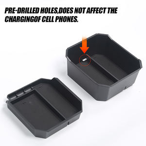 Cybertruck - Caja de Almacenamiento de Doble Capa para Reposabrazos, Bandeja Organizadora Antideslizante - Product Image 2
