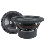 Altavoz wofer de aluminio negro JLD 800W RMS altavoces de coche de cono de fibra de carbono de montaje superficial subwoofer de 12 pulgadas