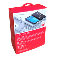 Vente en gros de boîtes d'emballage en papier à chargeur rapide pour téléphone portable portable de type c magnétique coloré pour chargeurs iphone