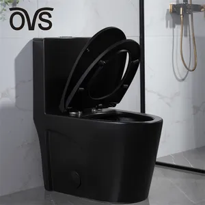 OVS emtia satın çin siyah tuvalet ucuz kişiselleştirilmiş banyo su dolap tuvalet kase siyah