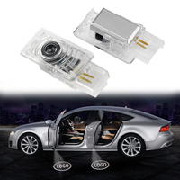 DXZ 2 pièces Projecteur de logo LED pour porte de voiture, Lampe de bienvenue laser, Certifié CE, Compatible universel 12V 5W, Accessoires de lampe de courtoisie pour voiture