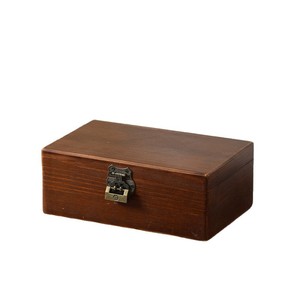 Wholesale vintage wooden jewelry <b>boxes</b> with <b>lockable</b> flip-tops, <b>storage</b> <b>boxes</b> for jade and antique ornaments. - Product Image 2