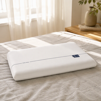 Oreiller ergonomique à mémoire de forme à 3 couches, design ondulé personnalisable, transport sous vide, vente en gros