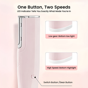 Depiladora Eléctrica OEM para Mujer, Doble Velocidad, Vibración, Carga USB, Depilación Segura para Piernas, Bikini y <span class=keywords><strong>Piel</strong></span> <span class=keywords><strong>Sensible</strong></span> - Product Image 3