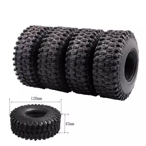 Neumático <span class=keywords><strong>de</strong></span> Goma para Coche RC 1/10, 1.9, 2.2, 2.6 Pulgadas, Neumático Todoterreno <span class=keywords><strong>de</strong></span> Alto Rendimiento, Agarre Fuerte y Duradero para Mejorar Modelos <span class=keywords><strong>de</strong></span> Coches RC - Product Image 5