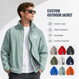 Custom Corporate Team <b>Jacket</b> Men Lightweight Waterproof Windbreaker For Staff Gifts Outdoor Events And Brand Promotion - Product Image 1