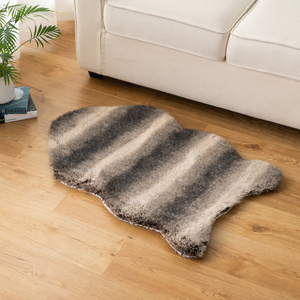 Shaggy Faux Fur Print Throw Are Rug Contemporáneo Fuzzy junto al piso Mat <span class=keywords><strong>Alfombra</strong></span> para <span class=keywords><strong>chimenea</strong></span> Sofá Sala de estar Niñas - Product Image 5