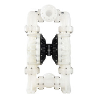 Pompe à membrane biomasse plastique de 3 pouces Revêtement anti-corrosif Boue Biogaz Digestat Transfert d'engrais liquide Pompe à port de 3 pouces