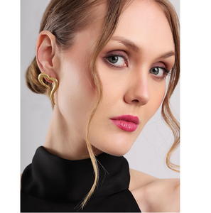 ต่างหูแบบเปิดรูปหัวใจ พื้นผิวมีลวดลาย ดีไซน์ทันสมัย น้ำหนักเบา สวยหรู เครื่องประดับแฟชั่นสำหรับผู้หญิง - Product Image 1