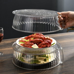Food <b>Cover</b> Round High Quality Pet Reusable Dustproof Fly Proof Multi Layer Stackable Dish <b>Cover</b> For Kitchen Storage - Product Image 4