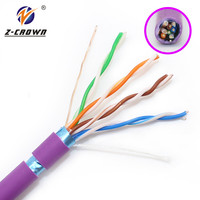 Câble torsadé Cat6 FTP SFTP Cat5 25 paires extérieur + Cat6 + Ethernet + câble
