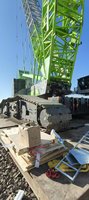 Grue sur chenilles d'occasion Zoomlion QUY800-1 800 tonnes, modèle 2020, Superlift 159m+7m, flèche pour énergie éolienne, levage lourd