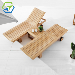 Lit <span class=keywords><strong>de</strong></span> jour d'extérieur en bois <span class=keywords><strong>de</strong></span> <span class=keywords><strong>teck</strong></span> au design moderne et luxueux <span class=keywords><strong>Salon</strong></span> <span class=keywords><strong>de</strong></span> <span class=keywords><strong>jardin</strong></span> et <span class=keywords><strong>de</strong></span> piscine <span class=keywords><strong>de</strong></span> qualité supérieure pour hôtel et villa Chaise longue d'extérieur - Product Image 1