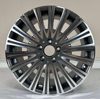 Jantes en alliage d'aluminium forgé 18/19 pouces ET 43/36 mm de largeur, finition gris canon usiné, moyeu de roue universel pour voiture