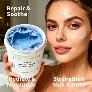 <span class=keywords><strong>Crème</strong></span> en gros au peptide de cuivre bleu GHK-Cu 1kg OEM ODM – Hydratant facial <span class=keywords><strong>anti</strong></span>-âge et réparateur de barrière cutanée pour peaux sensibles - Product Image 2