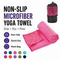 Fabrikverkauf: Super saugfähiges, schnell trocknendes Yoga-Handtuch mit Grip-Punkten – Mikrofaser, weich, rutschfest, Pilates-Matte für Zuhause & Gym