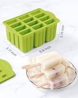 Nouveauté personnalisée 3D crème glacée Popsicle Ice Pop Stick moules en silicone moule à crème glacée moule à Popsicle en silicone